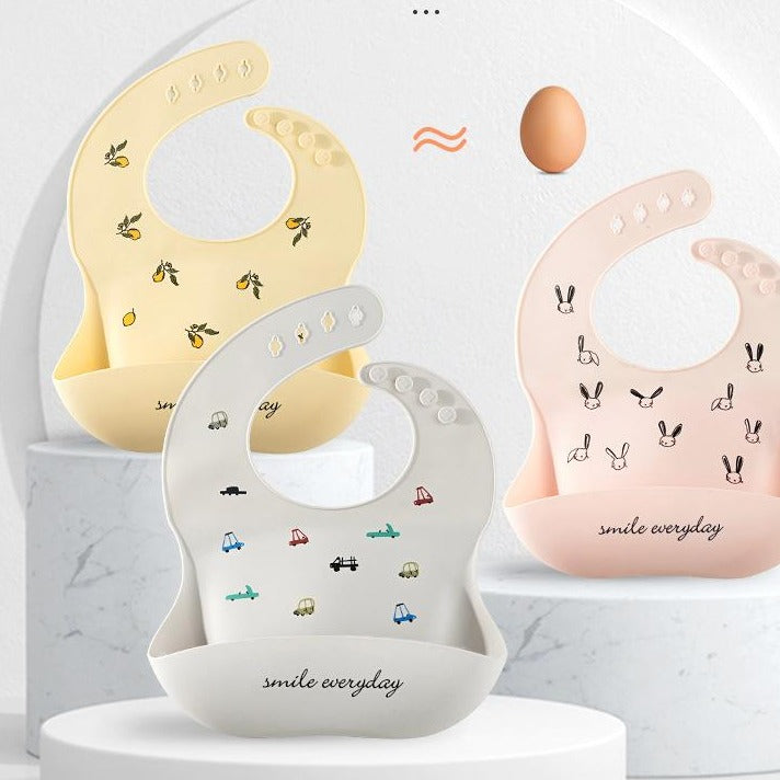 Cartoon Silicone Baby Bib Wholesale