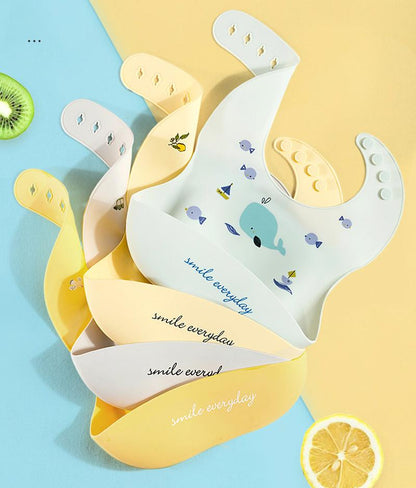 Cartoon Silicone Baby Bib Wholesale