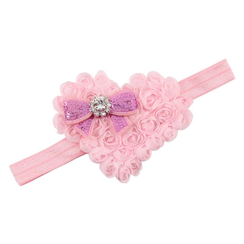 Bow Love Heart Baby Headband