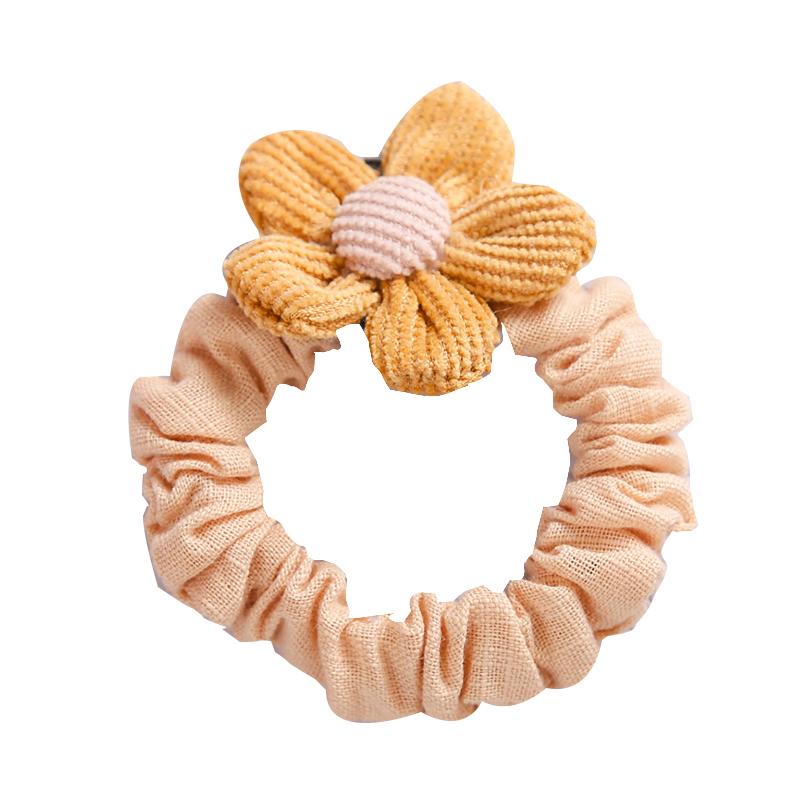 Kid Girl Flower Decor Scrunchies