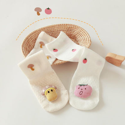 Baby Toddler Fruit Pattern Cartoon Decor Socks
