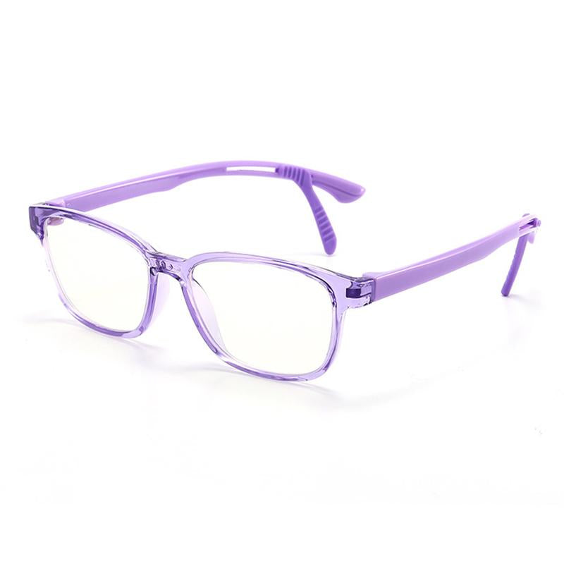 Kid Blue Light Blocking Solid Color Frame Glasses  Wholesale