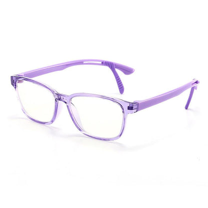 Kid Blue Light Blocking Solid Color Frame Glasses  Wholesale