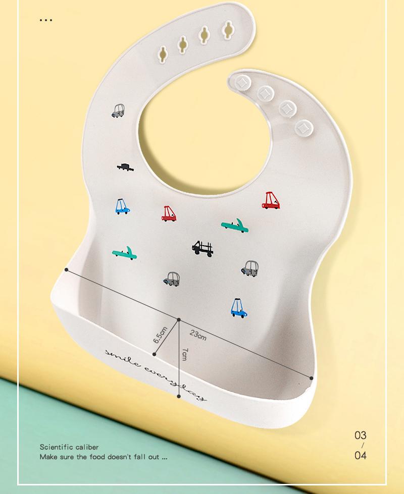 Cartoon Silicone Baby Bib Wholesale