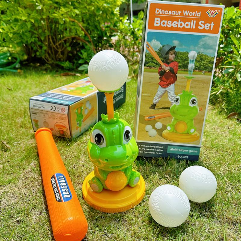 New Children's Sports Cartoon Dinosaur Baseball Set