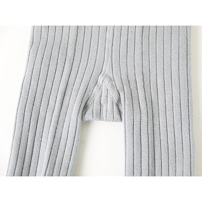 Baby Kid Girl Solid Color Ribbed Tights Wholesale