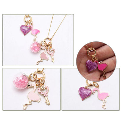 Girl Flamingo Pendant Necklace Wholesale