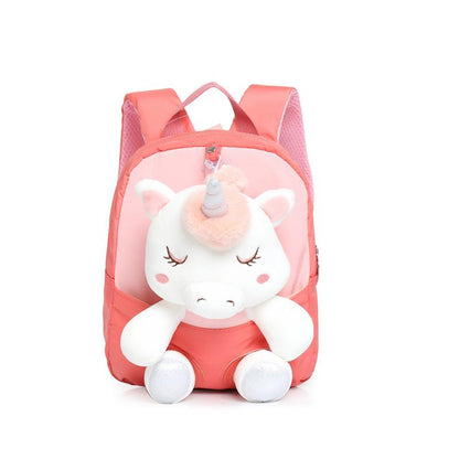 Kids School Bags Kindergarten Cartoon Plush Doll Nylon Unicorn
