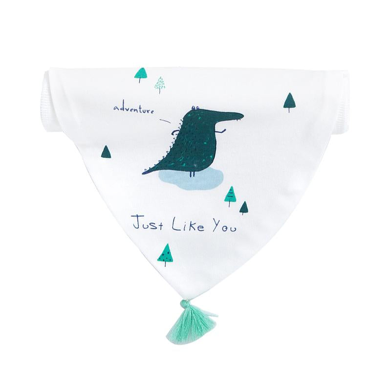 Baby Cotton Bib Cartoon Pom Pom Triangle  Wholesale