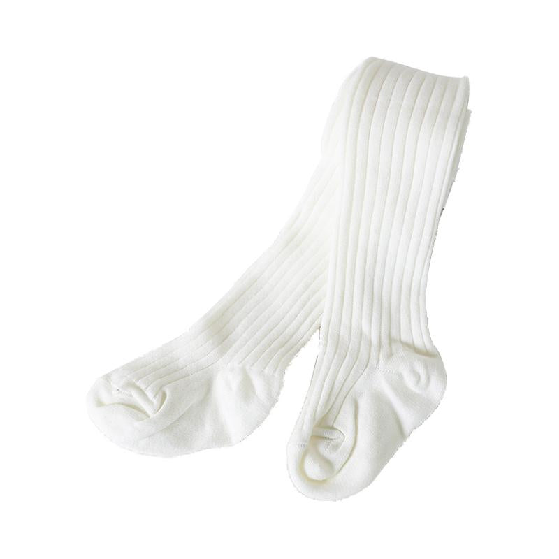 Baby Kid Girl Solid Color Ribbed Tights Wholesale