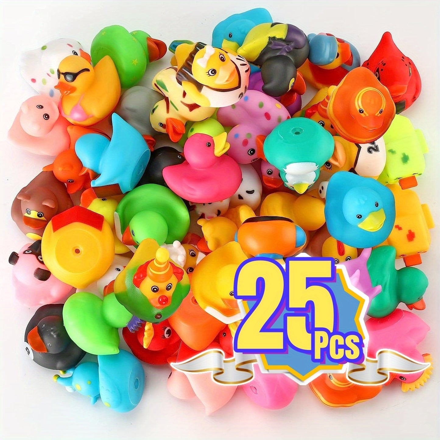 Assorted Rubber Ducks Toy Duckies For Kids And Toddlers