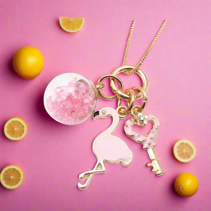 Girl Flamingo Pendant Necklace Wholesale
