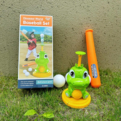 New Children's Sports Cartoon Dinosaur Baseball Set