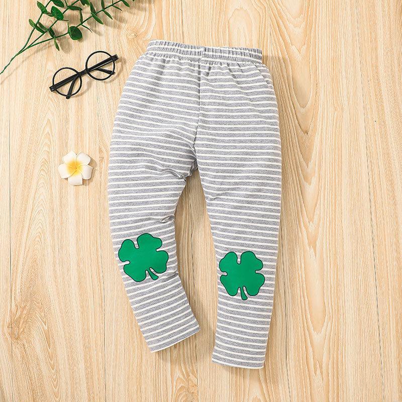 Children's Alphabet T-shirt Pants Two-Piece Set