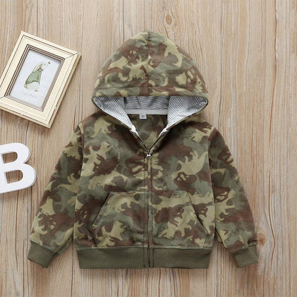 Children's Long Sleeve Zip Hooded Jacket