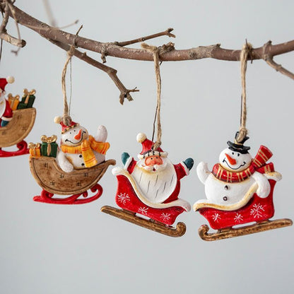 Resin Pendant Christmas Tree Decorative Ornaments