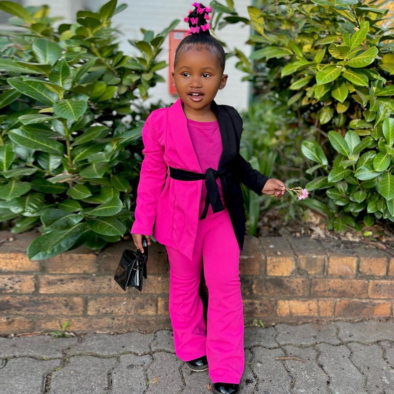 Children's Wear Long Sleeve Suit Color Matching Two-piece Set