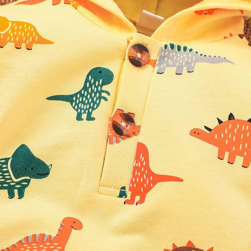Baby Cartoon Hooded Jumpsuit