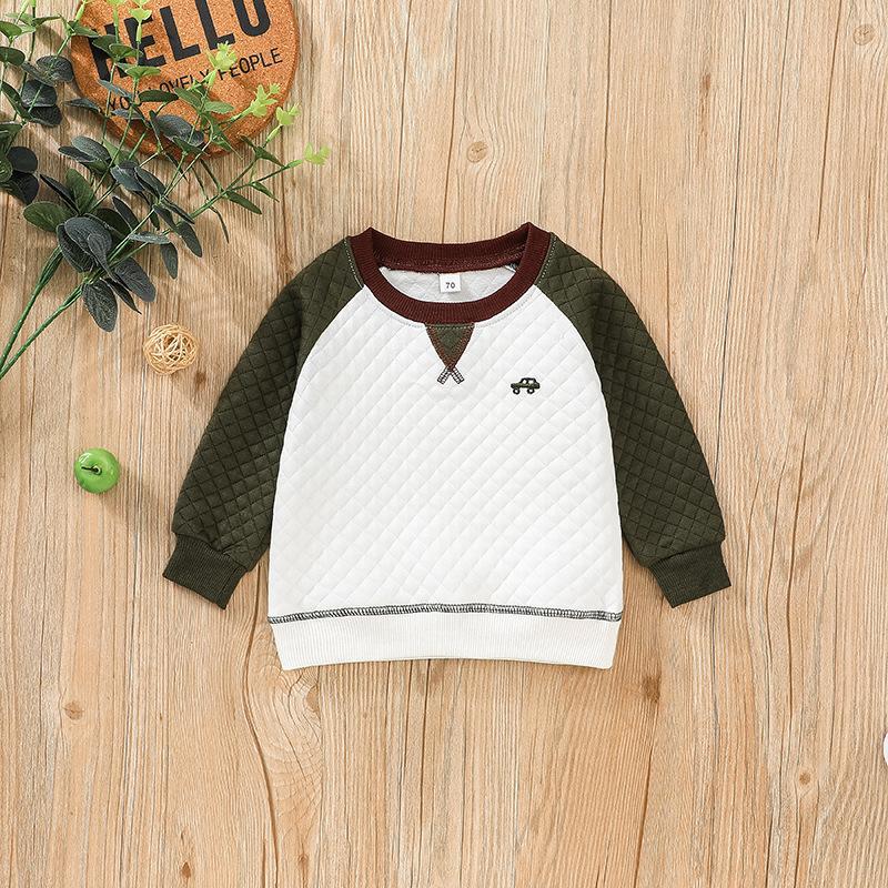 Infant and child casual long sleeve vests pants two-piece set