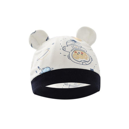 Binaural Printed Hat For Newborn Baby