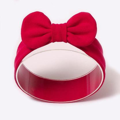 Baby Bow Headband Wave Dot Hair Band Solid Color