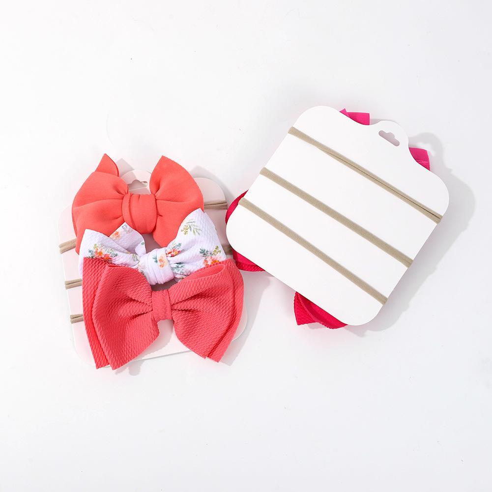 Children's Headdress Bow Hair Tie 3pcs/Set