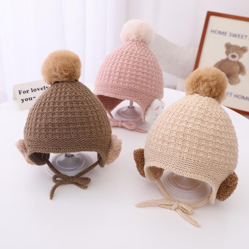 Children's Thickened Warm Knitted Hat Ear Protection Hat