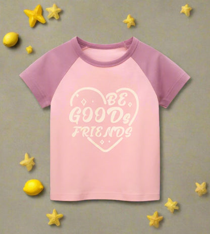 Short sleeve T-shirt children's printed top