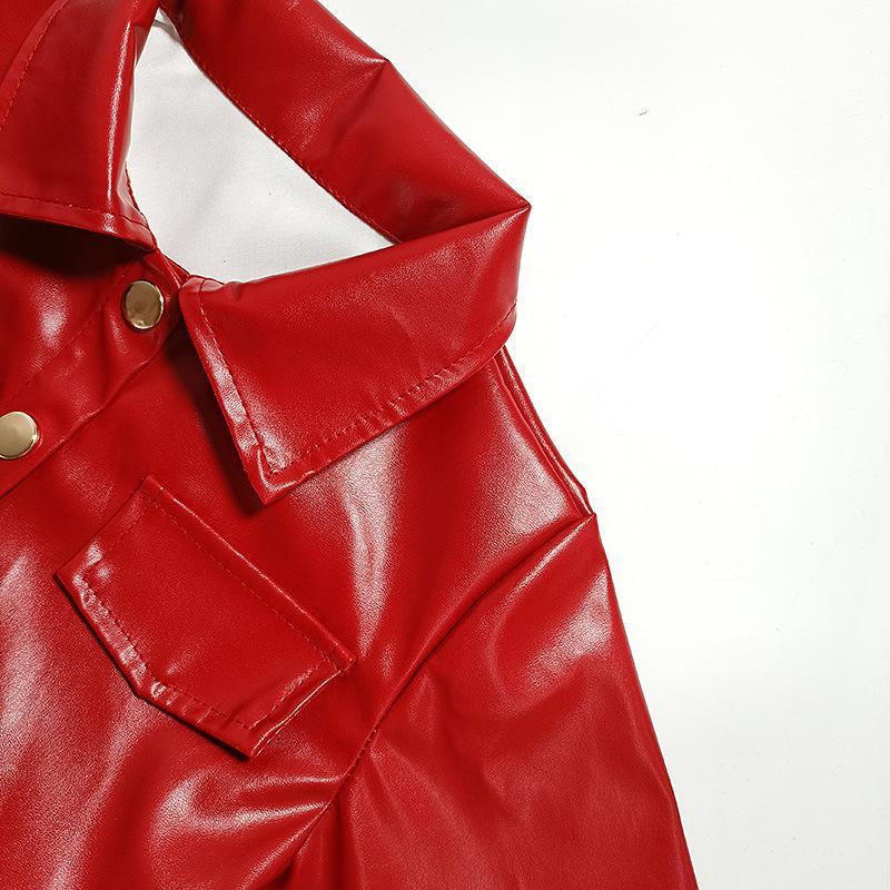 Girls' Kids Faux Leather Dress