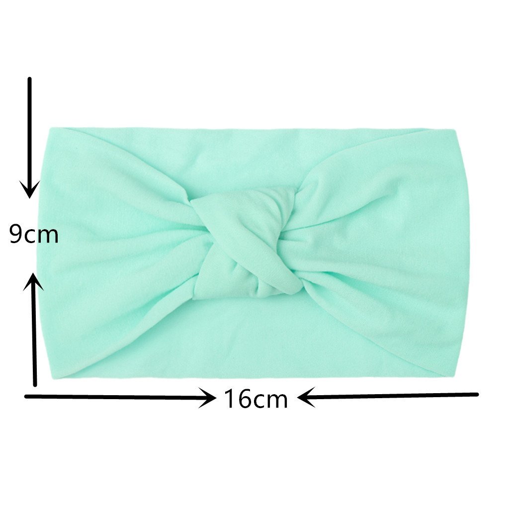 Children's Headwear Baby Solid Nylon Brimmed Hair Band Baby