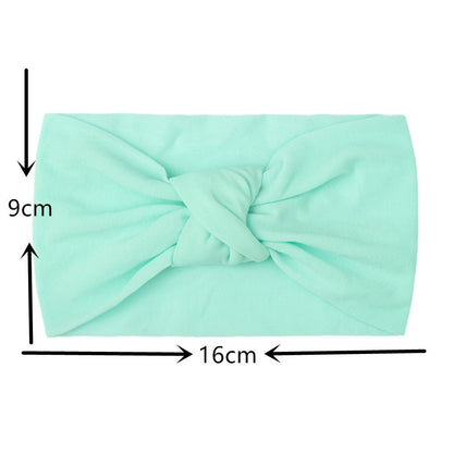Children's Headwear Baby Solid Nylon Brimmed Hair Band Baby
