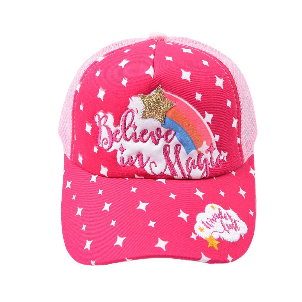 Children's Embroidered Letter Baseball Cap Sunshade Net Hat