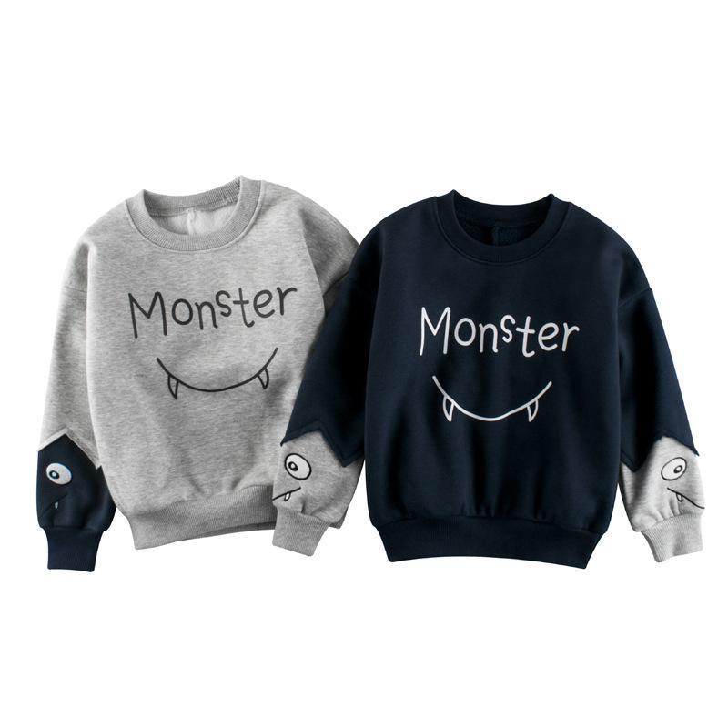 Children's Long Sleeve Sweater Plus Velvet