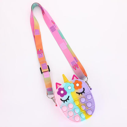 Silicone Bag Unicorn Backpack Decompression Toy