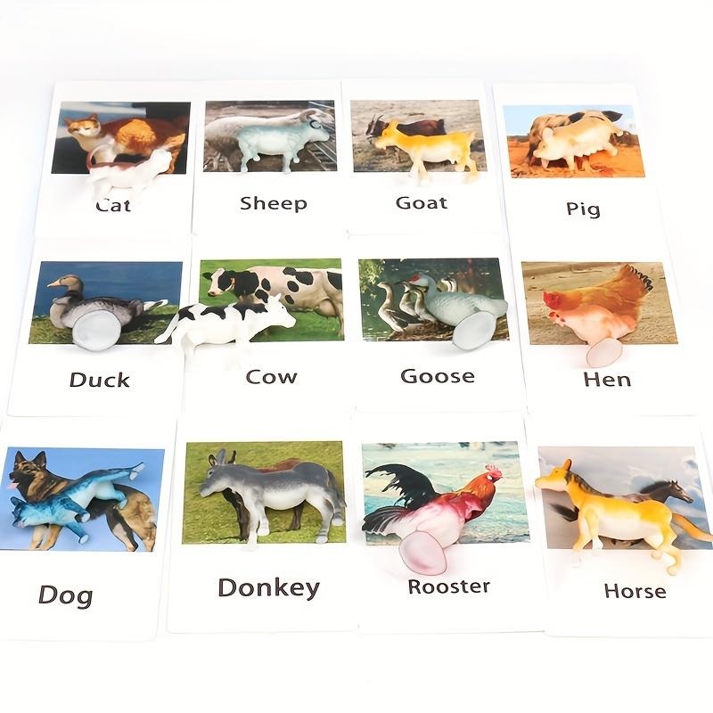 Montessori Animal Matching Card Cognitive Kids Educational Toy