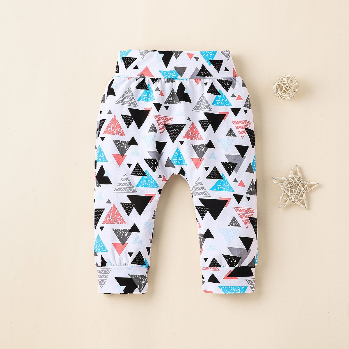 Baby Long Sleeve Jacket Pants Headscarf Three-piece Set