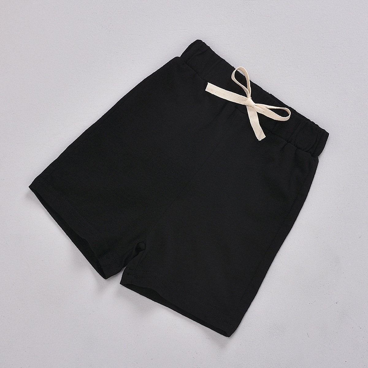 Striped stand collar shirt Short Sleeve Top Shorts two piece set