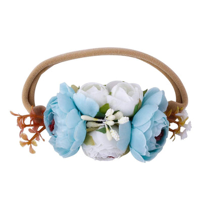 Baby Headband Super Elastic Nylon Flower Hair Band