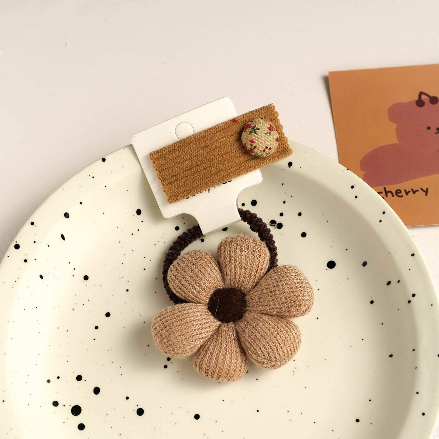 Flower Bear Bow Children's Hairpin