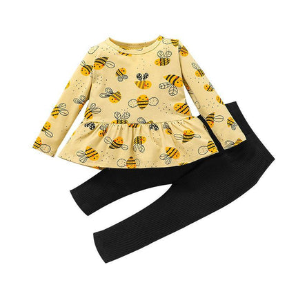 Children's Autumn Long Sleeve Jacket Pants Two-Piece Set