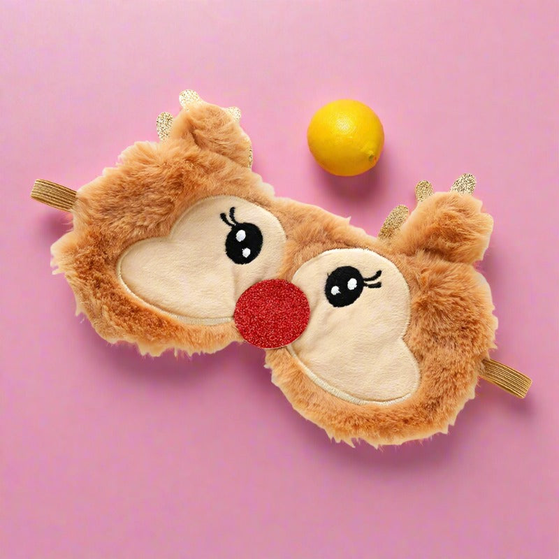 Cute Fawn Plush Sleep Mask