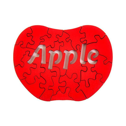 Children's Wooden Alien Stereo Apple Puzzle Toy