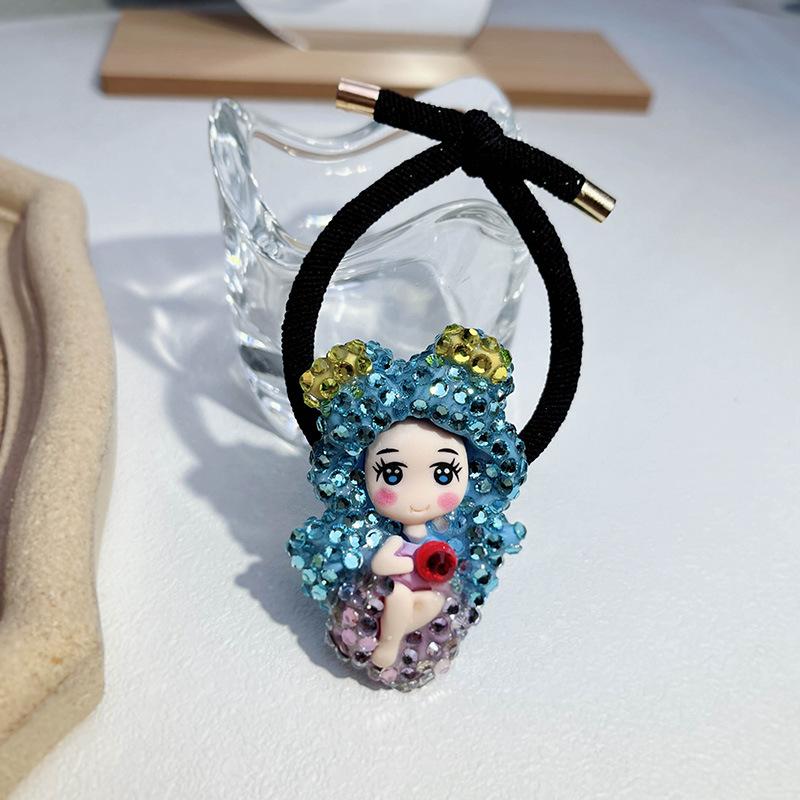 Children's Cute Cartoon Hair Circle Bangle Hair Rope