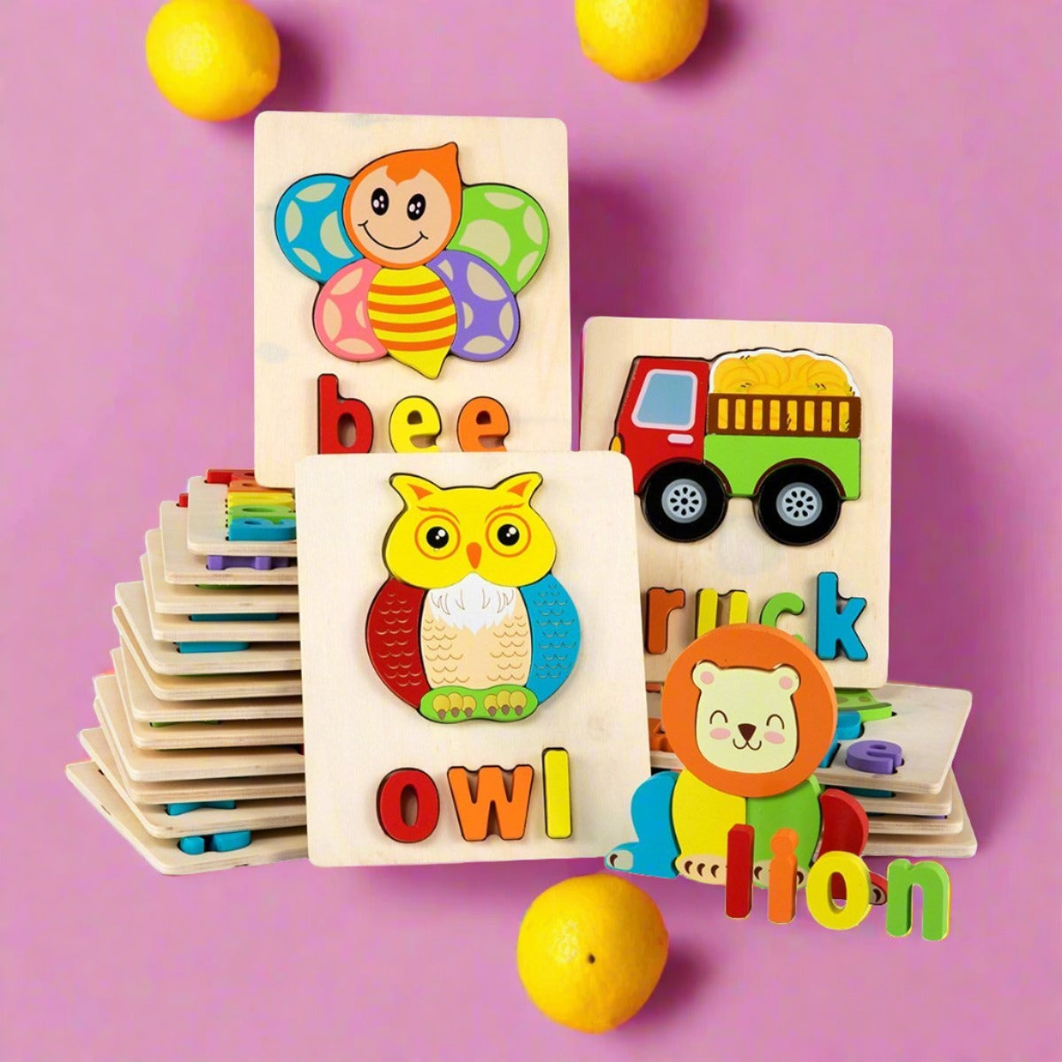 Children's Three-dimensional Cartoon Puzzle Wooden Toys