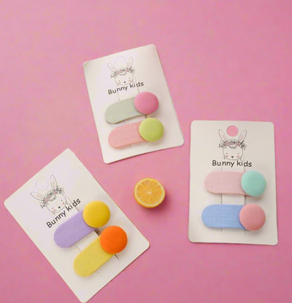 Button Children's Hairpin Set