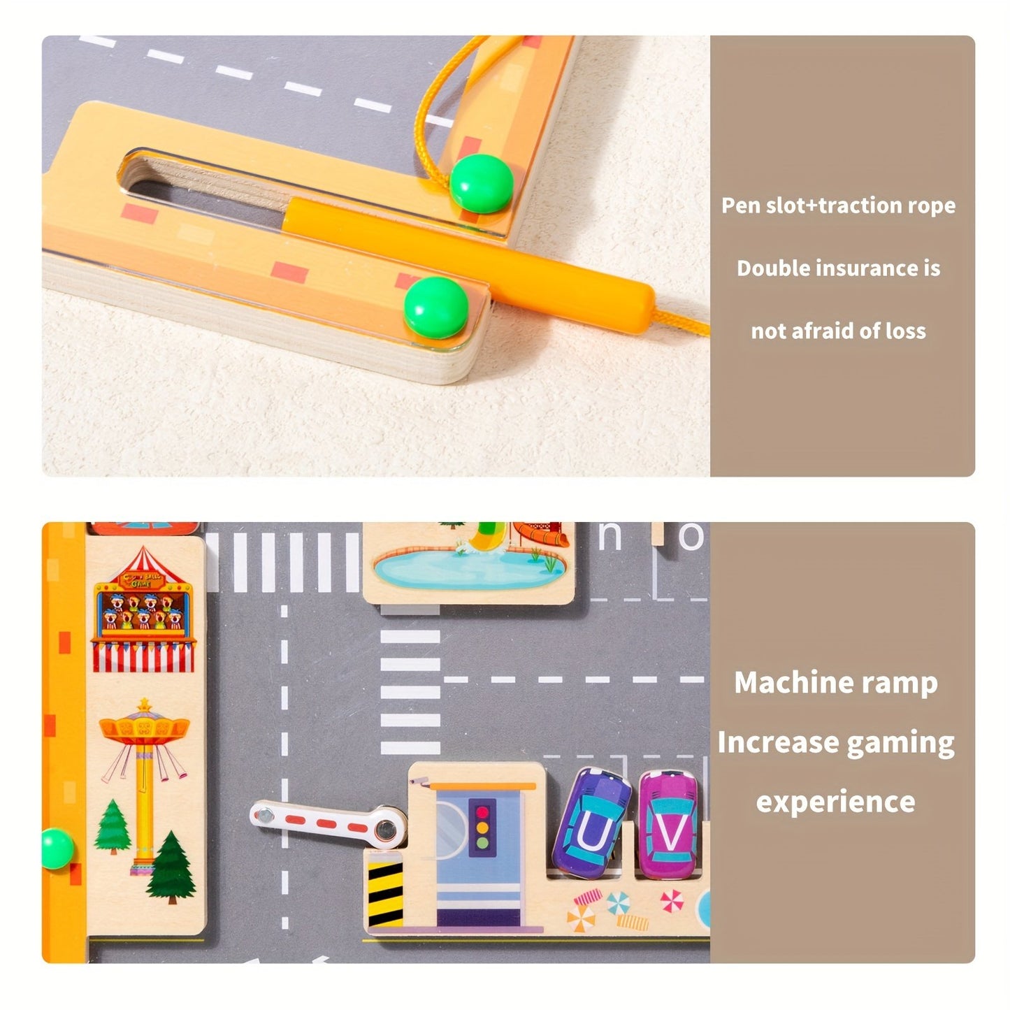 Magnetic Alphabet Maze Learning Toys, Montessori Fine Motor Skills Toys For 3+ Year Old, Wooden Learning Letter Toddler Puzzle Board, Kids Preschool Learning Activities, Toys