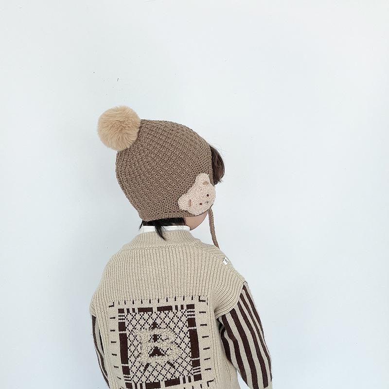 Children's Thickened Warm Knitted Hat Ear Protection Hat