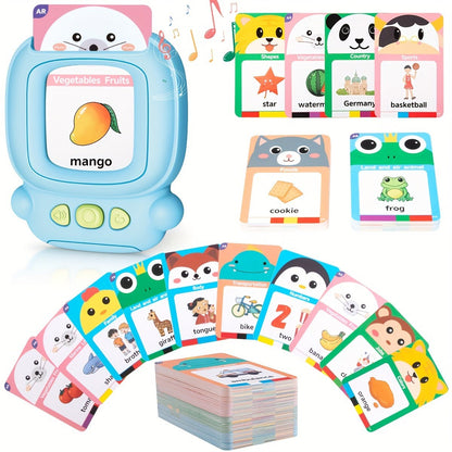 Talking Flash Cards, Sensory Toys, Learning Materials Audible Flash Cards For Toddlers, 224 Educational Sight Words Cards Pocket Speech Learning Toys For Kindergarten Kids