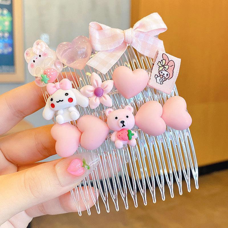 Children's Hairpin Comb Girl's Headdress 3pcs/set