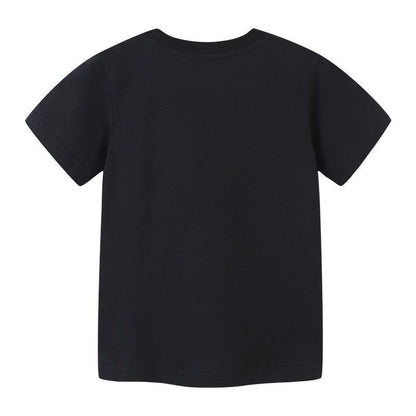 Boys' short sleeve T-shirt cartoon round neck printed children
